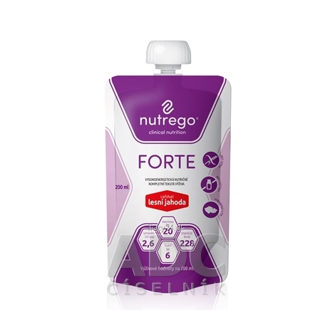 E-shop Nutrego FORTE s príchuťou lesná jahoda