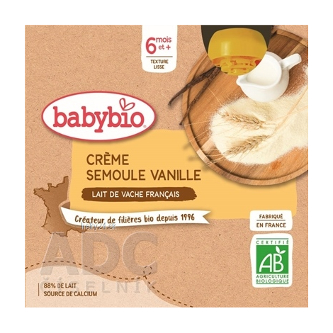 BabyBIO Krém vanilka krupička