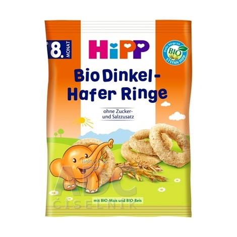 HiPP BIO Špaldové-ovsené prstienky