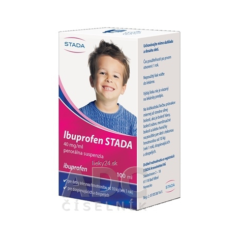 E-shop Ibuprofen STADA 40 mg/ml perorálna suspenzia