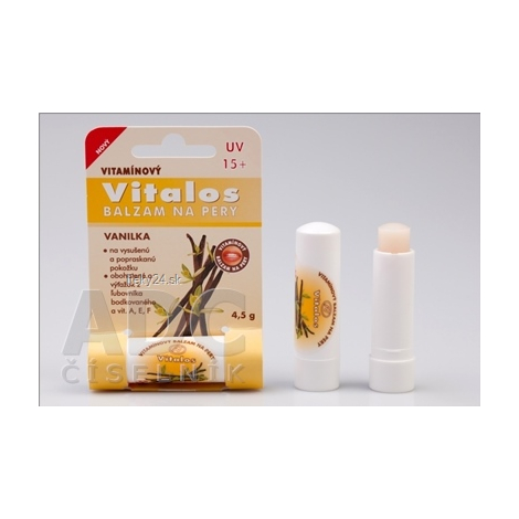 VITALOS Balzam na pery vanilka SPF 15