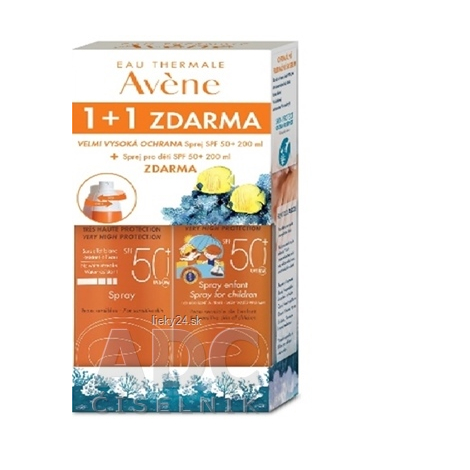 AVENE SPRAY SPF50+ (1+1 zdarma)