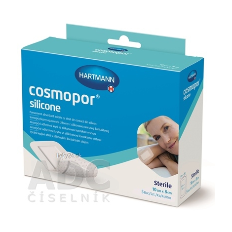E-shop Cosmopor Silicone Absorpčné krytie 10x8CM 5ks