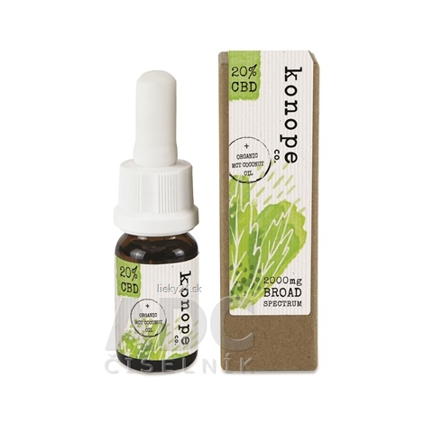 konope co. 20% + ORANICKÝ MCT KOKOSOVÝ OLEJ