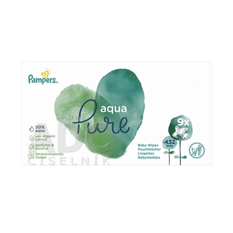 PAMPERS baby wipes PURE Aqua