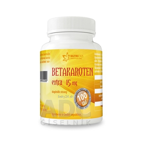 NUTRICIUS Betakarotén EXTRA 15 mg