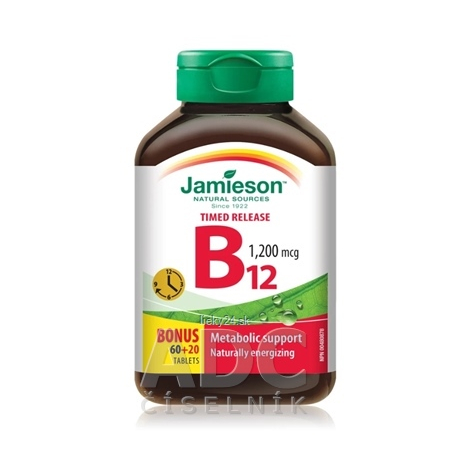 JAMIESON VITAMÍN B12 METYLKOBALAMÍN 1200 μg