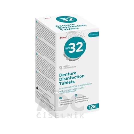 Dr.Max PRO32 Čistiace tablety na zubné protézy