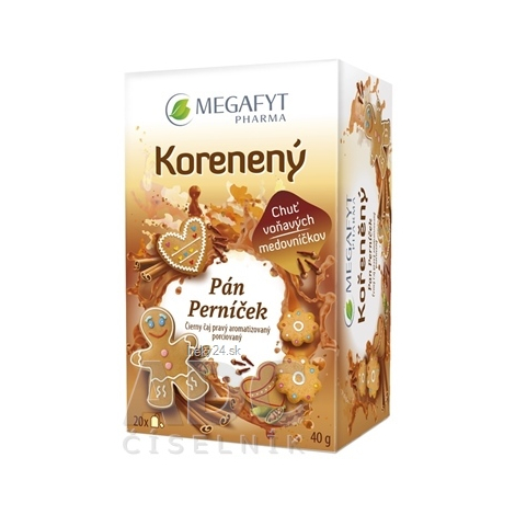 MEGAFYT Čierny čaj Korenený pán Perníček