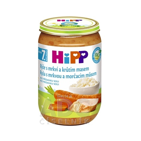 E-shop HiPP Prikrm BIO Ryža s mrkvou a morčacím mäsom