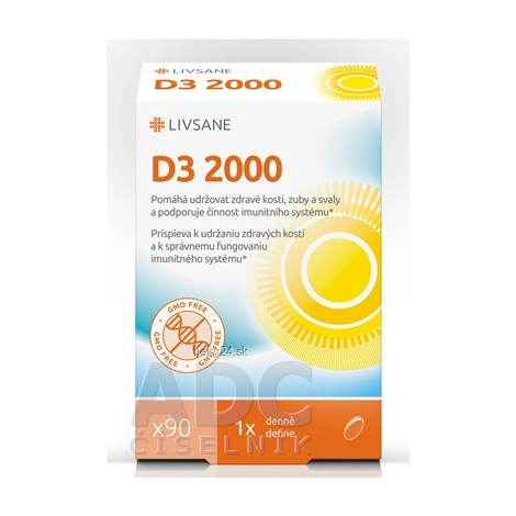 LIVSANE Vitamín D3 2000 IU