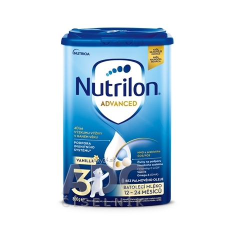 Nutrilon Advanced 3 VANILLA batoľacia mliečna výživa v prášku (12-24 mesiacov) 6x800g