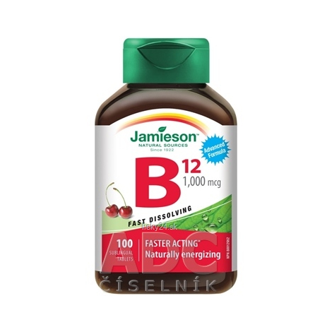 JAMIESON VITAMÍN B12 METYLKOBALAMÍN 1000 µg