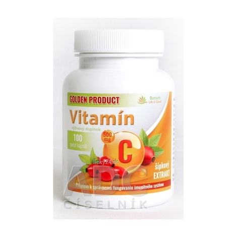 E-shop GOLDEN PRODUCT Vitamín C 500 mg + šípkový extrakt