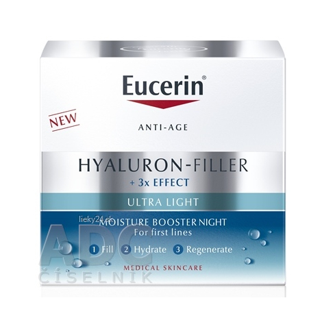 E-shop Eucerin HYALURON-FILLER + 3xEFFECT Nočný Hydratačný Booster 50ml