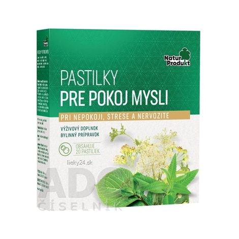 NaturProdukt PASTILKY PRE POKOJ MYSLI