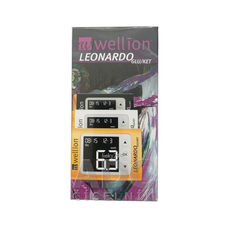 Wellion LEONARDO GLU/KET PLUS Glukomer mmol, 1set