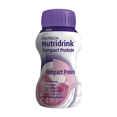 Nutridrink Compact Protein s jahodovoupríchuťou 24x125ml