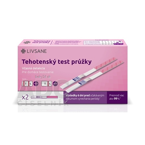 LIVSANE Tehotenský test prúžky