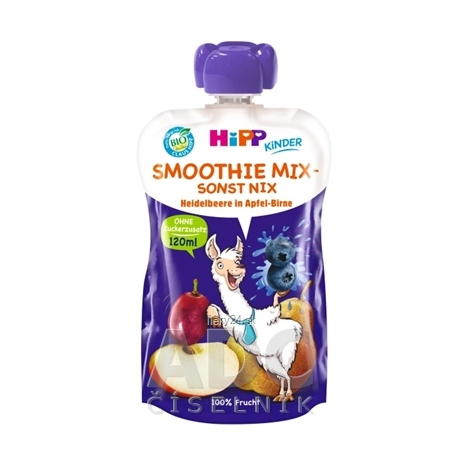 HiPP BIO Smoothie MIX Jablko Hruška Čučoriedky