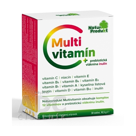 Naturprodukt Multivitamín + inulín