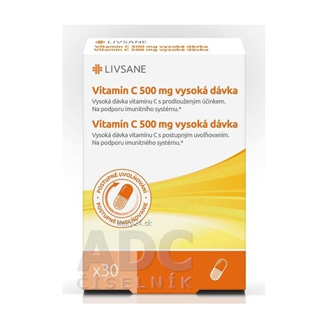 LIVSANE Vitamín C 500 mg vysoká dávka