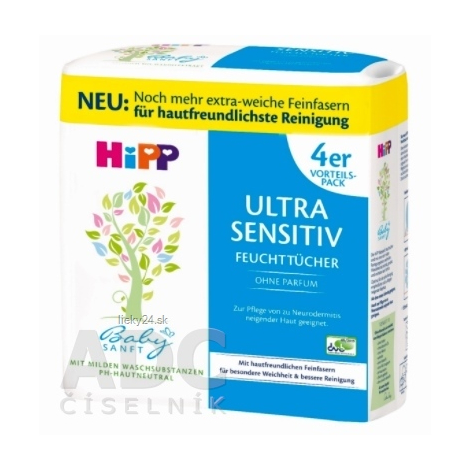 HiPP BabySANFT Čistiace vlhčené obrúsky