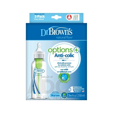 Dr.BROWN´S DOJČENSKÁ FĽAŠA OPTIONS+ 250 ml TRIPACK