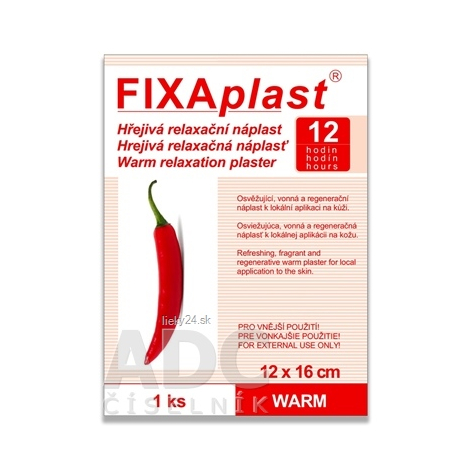 FIXAplast WARM Hrejivá relaxačná náplasť