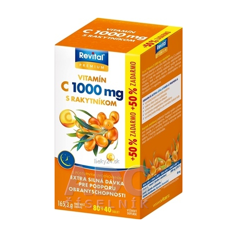Revital PREMIUM VITAMIN C 1000 mg S RAKYTNÍKOM