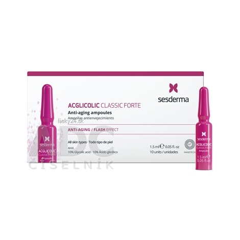 sesderma ACGLICOLIC CLASSIC FORTE ampulky