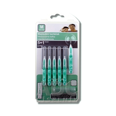 SOFTdent Medzizubná kefka M 0,6 mm