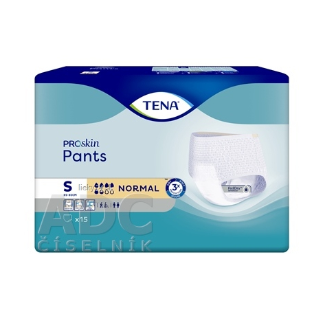 E-shop TENA Pants Normal S plienkové naťahovacie inkontinenčné nohavičky 15 ks