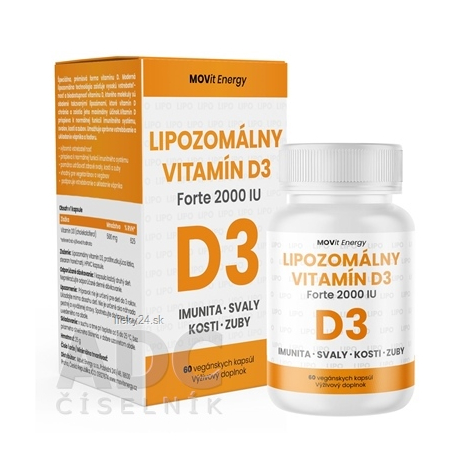 MOVit Lipozomálny Vitamín D3 Forte 2000 I.U.