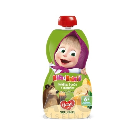 Hami Máša a medveď kapsička Hruška,banán a marhuľa