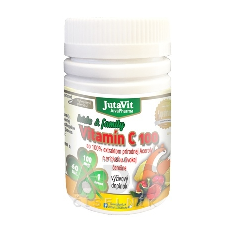 JutaVit Vitamín C 100 mg kids & family