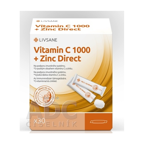 LIVSANE Vitamín C 1000 + Zinok Direct