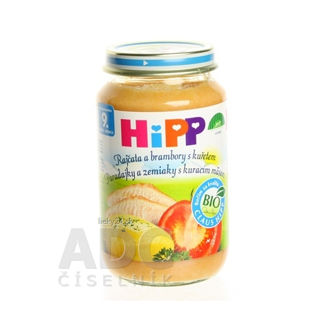 HiPP Príkrm Paradajky, zemiaky a kura