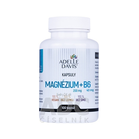 Adelle Davis Magnézium (200 mg) + B6 (40 mg)