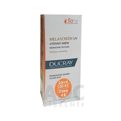 DUCRAY MELASCREEN CREME RICHE SPF50+ (zľava)