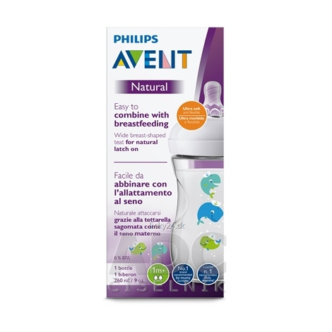 AVENT FĽAŠA Natural PP 260 ml