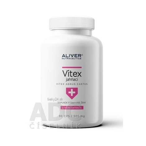 ALIVER Vitex jahňací Vitex agnus castus extrakt 90cps