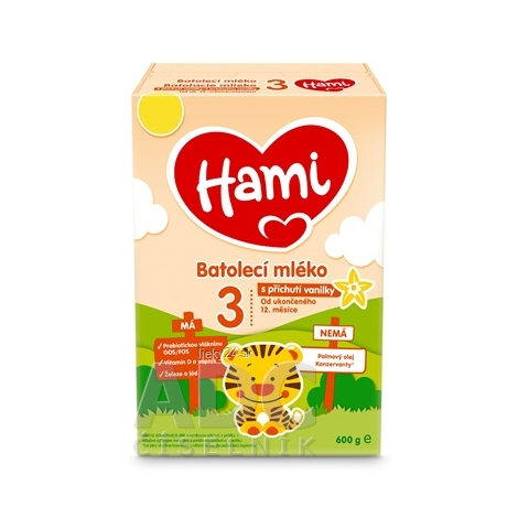 E-shop Hami 3 Batoľacie mlieko s príchuťou vanilky