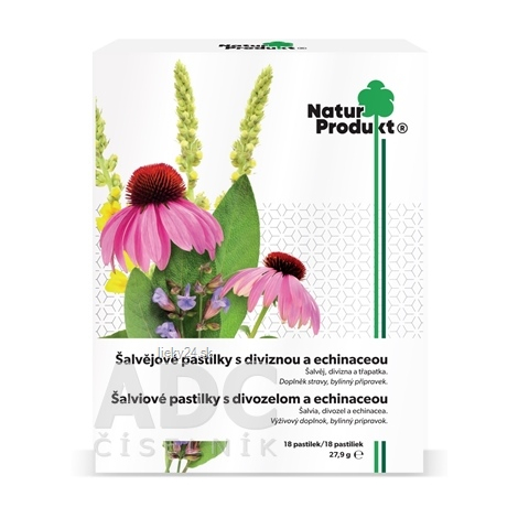 NaturProdukt Šalviové pastilky s divozelom