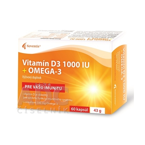 E-shop Noventis Vitamín D3 1000 IU + Omega-3
