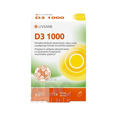 LIVSANE Vitamín D3 1000 IU