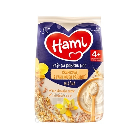 E-shop Hami mliečna kaša krupicová s vanilkovou príchuťou