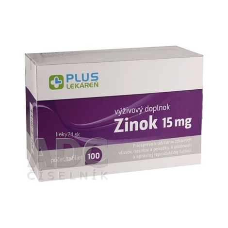 PLUS LEKÁREŇ Zinok 15mg