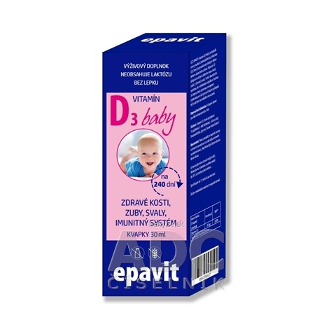EPAVIT Vitamín D3 baby pre deti