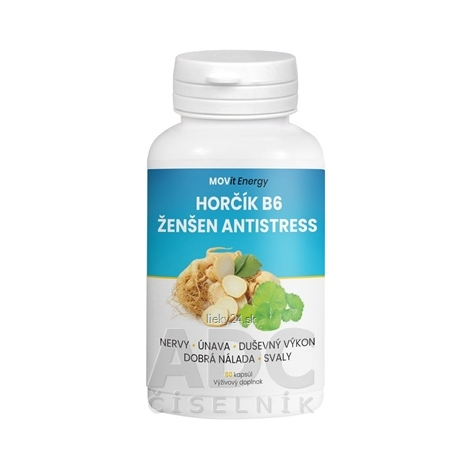 MOVit Horčík B6 Ženšen Antistress